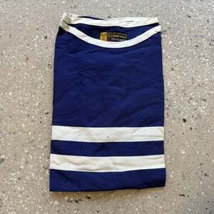 NOS Vintage 60s All Conference Blue/White Striped Shirt